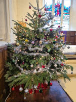 Ready for Christmas A decorated Christmas tree