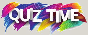 More difficult than we thought The words 'Quiz Time' on a rainbow-coloured background
